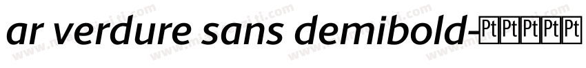 ar verdure sans demibold字体转换